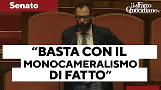 Manovra, protesta delle opposizioni in Senato: &quot;Parlamento. Basta col monocameralismo di fatto&quot;