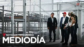 Mientras Trump visitaba el polémico &quot;Alligator Alcatraz&quot;, decenas de personas manifestaban fuera