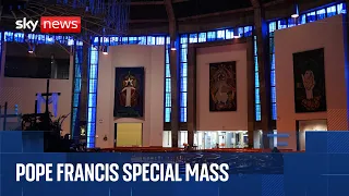 Special mass held at Liverpool&#39;s Metropolitan Cathedral to pay tribute to Pope Francis