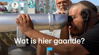 Kijken naar de oorlog, sommige Israëli&#39;s zien het als een dagje uit | RTL Nieuws