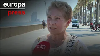 Barcelona sufre temperaturas &quot;agobiantes&quot; que invitan a estar &quot;debajo de la ducha todo el día&quot;