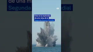 MINA Esta es la explosión de una mina de la Segunda Guerra Mundial en el mar Báltico
