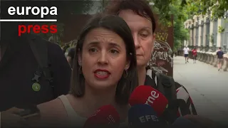 CRITICA LIMITED Irene Montero critica que el Gobierno pida &quot;desescalada y contención&quot; a Irán