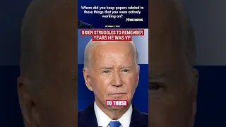 Biden can&#39;t recall years of vice presidency  #foxnews #news #us #fox #trump #politics #biden #shorts
