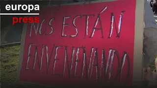 La oposición y vecinos marchan para pedir el cierre de la incineradora de Valdemingómez