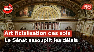 Artificialisation des sols : le Sénat assouplit l&#39;objectif de réduction