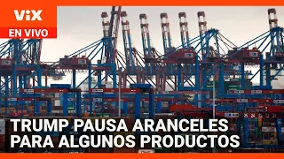 Productos de México dentro del T-MEC no pagarán aranceles temporalmente | Noticias Univision 24/7