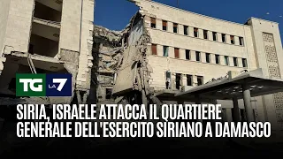 Siria, Israele attacca il quartiere generale dell&#39;esercito siriano a Damasco