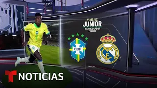 GALA Vinicius Jr. y Carlo Ancelotti se coronan en la gala de los premios The Best | Noticias Telemundo