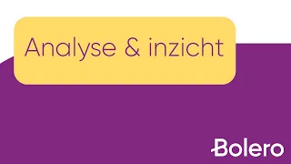 Bolero - Analyse &amp; Inzicht (webplatform)