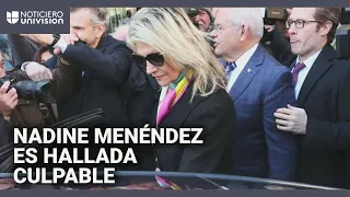 Esposa de Bob Menéndez es hallada culpable por todos los cargos en juicio por soborno