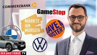 VERBIO SE INH O.N. Märkte am Morgen: BMW, Volkswagen, Commerzbank, Verbio, Gamestop, Dave &amp; Buster&#39;s