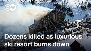 9 people detained in connection to ski resort blaze in Turkey that killed at least 76 | DW News