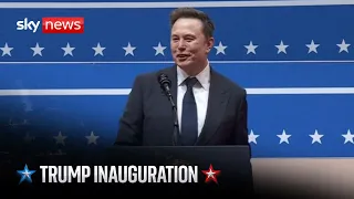 ELON AB [CBOE] Elon Musk speaks at inauguration event in Washington