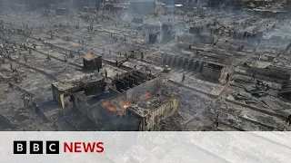 COUNT LIMITED Traders count losses after fire destroys Kantamanto market in Accra, Ghana | BBC News