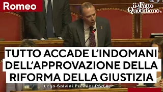 Romeo: &quot;Meloni indagata? Stesso modello usato contro Berlusconi e Salvini, sarà un boomerang&quot;