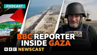 The first BBC reporter allowed inside Gaza since the Israel-Hamas ceasefire | BBC Newscast