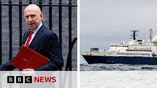 UK warns Putin after Russian spy ship returns to British waters | BBC News