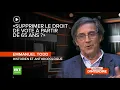 #IDI ⛔️ «Je me dis qu’on devrait supprimer le droit de vote à partir de 65 ans.» pense Emmanuel todd