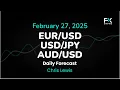 EUR/USD, USD/JPY, AUD/USD Price Forecast Today: Euro, Yen, Dollar Technical Analysis (February 27)