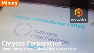 TREASURE ASA [CBOE] Dirk Treasure on Chrysos Corporation&#39;s global growth of PhotonAssay™