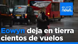 Récord de vientos en Irlanda y avisos rojos activados en Reino Unido por la tormenta Eowyn