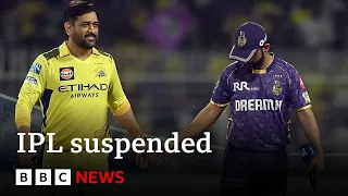India suspends IPL cricket for one week over safety concerns | BBC News