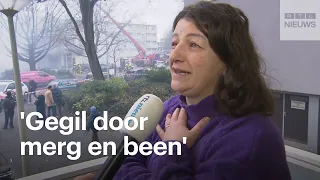 Buren in shock na explosie in Den Haag: &#39;Vlammenzee tot de hoek van de straat&#39;