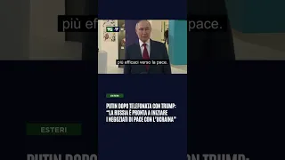 #Putin dopo telefonata con #Trump: “La Russia è pronta a iniziare i negoziati di pace con l’Ucraina”