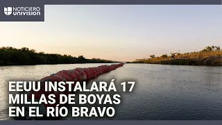 El gobierno Trump instalará un muro flotante en el río Bravo: serán 17 millas de boyas
