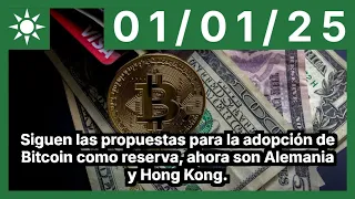 BITCOIN Siguen las propuestas para la adopción de Bitcoin como reserva, ahora son Alemania y Hong Kong.