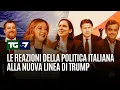 Le reazioni della politica italiana alla nuova linea di Trump