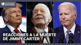 Trump y Biden reaccionan a la muerte de Jimmy Carter: tendrá un funeral de Estado