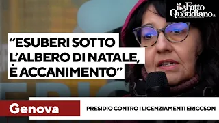 ERICSSON ADS &quot;Licenziamenti sotto l&#39;albero, accaniti contro 8 famiglie&quot;: il presidio contro gli esuberi Ericsson