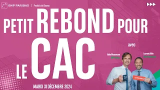 CAC40 INDEX Petit rebond pour le CAC - 100% Marchés - matin - 31/12/2024