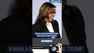Kamala Harris giddily talks about elephants in anti-Trump speech #kamalaharris #trump #foxnews