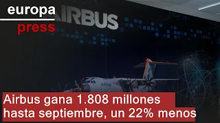 AIRBUS Airbus gana 1.808 millones hasta septiembre, un 22% menos que en 2023