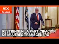 El presidente Trump prohíbe a las mujeres transgénero participar en el deporte femenino