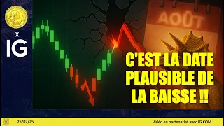 CAC40 INDEX Trading CAC40, SP500, NASDAQ100 (24/07/25): Voici la date plausible de la baisse!