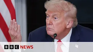 Donald Trump vows to &#39;liberate&#39; LA as police enforce curfew | BBC News