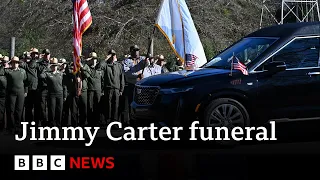 Jimmy Carter&#39;s US state funeral begins in Georgia | BBC News