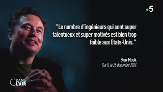 ELON AB [CBOE] Le débat sur l&#39;immigration entre les trumpistes et Elon Musk - reportage #cdanslair 02.01.2025