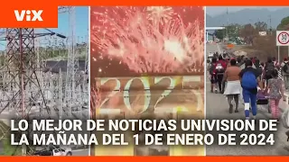 Lo mejor de Noticias Univision de la mañana | miércoles 1 de enero de 2024