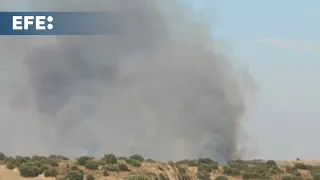 El incendio de Méntrida (Toledo) sigue activo aunque perimetrado