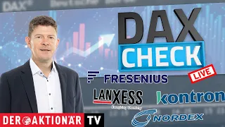 LANXESS AG DAX-Check LIVE: Fresenius, Hypoport, Kontron, Lanxess, Nemetschek, Nordex, Porsche AG, RWE, SAP &amp; Co