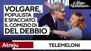 Volgare, populista e sfacciato. Del Debbio mattatore ad Atreju: &quot;Giorgia Meloni profuma di popolo&quot;