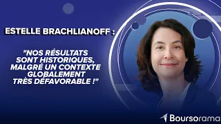 VEOLIA ENVIRON. Estelle Brachlianoff (DG de Veolia) : &quot;Nos résultats sont historiques, malgré un contexte globa...