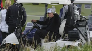 Trump in Schottland - inmitten landesweiter Proteste