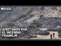 Vientos de Santa Ana disminuyen y dan una tregua a los bomberos para combatir el incendio Franklin