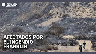 FRANKLIN Vientos de Santa Ana disminuyen y dan una tregua a los bomberos para combatir el incendio Franklin